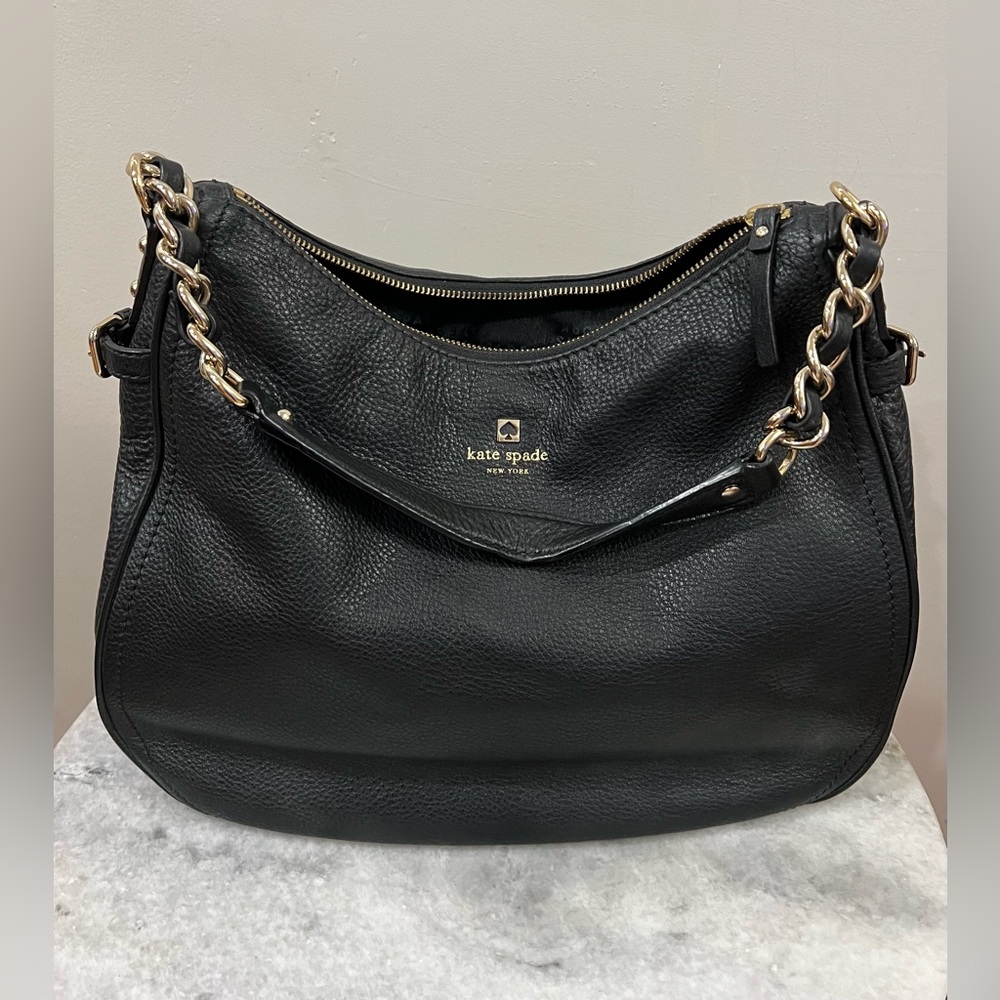 KATE SPADE PINE STREET FINLEY HOBO PEBBLED LEATHER BAG ♠️❤️🔥 NWOT - Picture 6 of 12